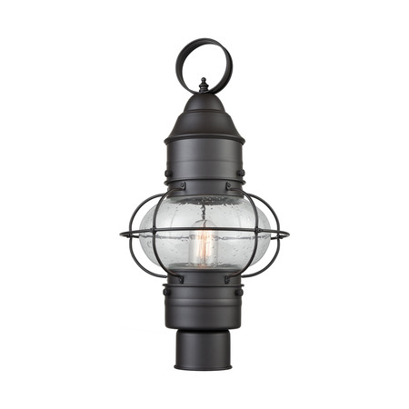 ELK LIGHTING Onion 1-Light Outdoor Post Mount in Oil Rubbed Bronze 57182/1